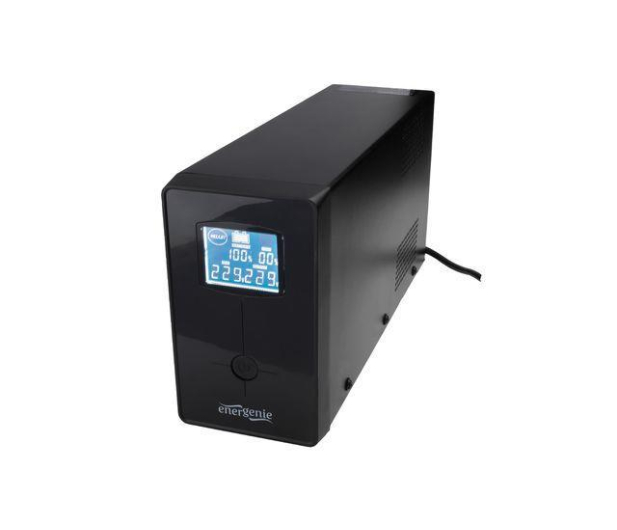 Gembird UPS 650VA Line-in 2x IEC, 1x Schuko LCD - 1230986 - zdjęcie 2